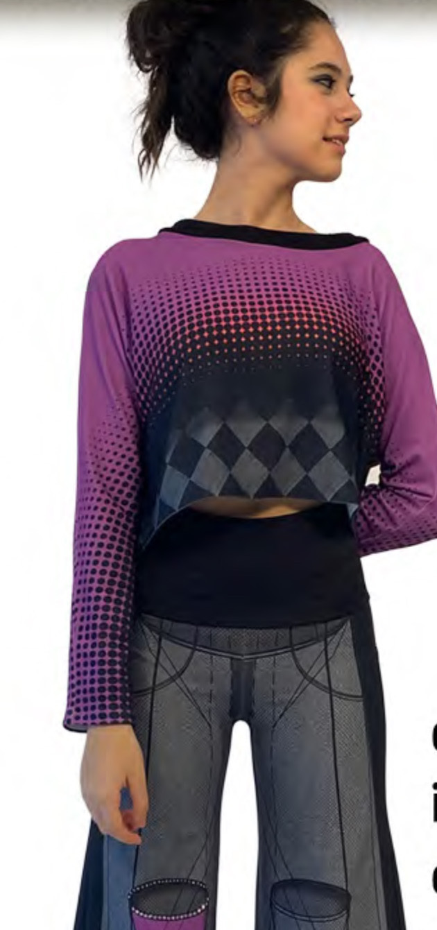 IPNG: Art Is My Body In Rhythm Illusion Blouse T Mini (Comes In 2 Lengths, Some Ship Immed!) IPNG_AIBTM-044