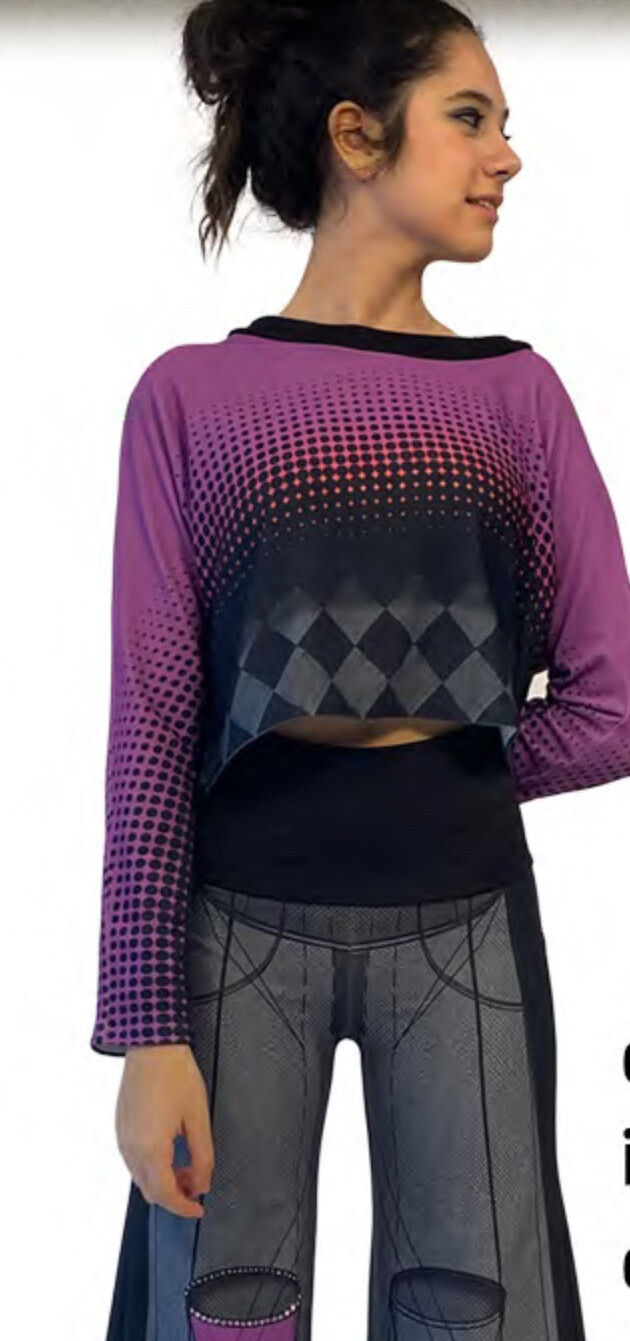 IPNG: Art Is My Body In Rhythm Illusion Blouse T Mini (Comes In 2 Lengths, Some Ship Immed!)