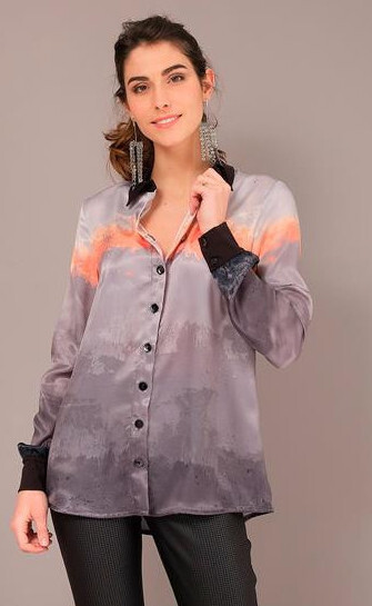 Paul Brial: The Stunning Sunset Buttoned Down Top PB_NOVEMBRE