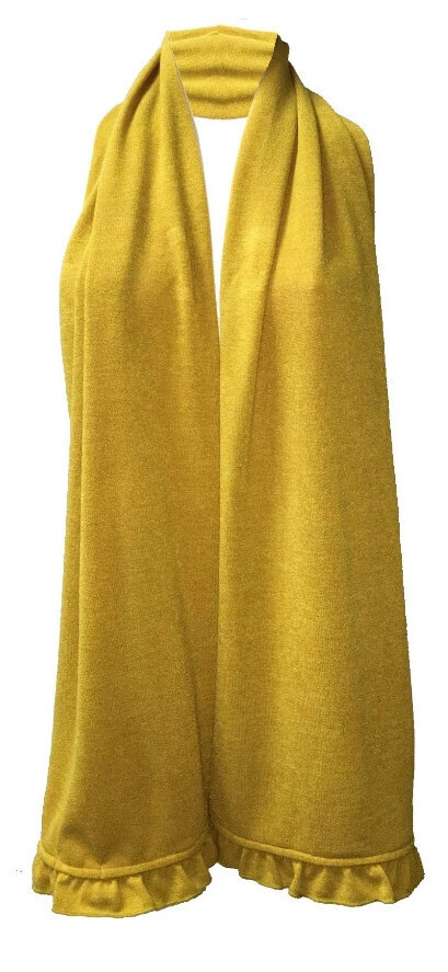 Maloka: Soft Ruffled Tricot Scarf SOLD OUT