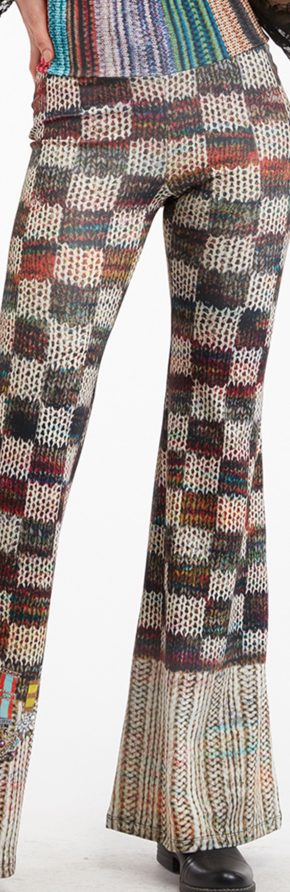 IPNG: Destructive Knit Illusion Grand Familia Checkered Pants (Some Ship Immed!)