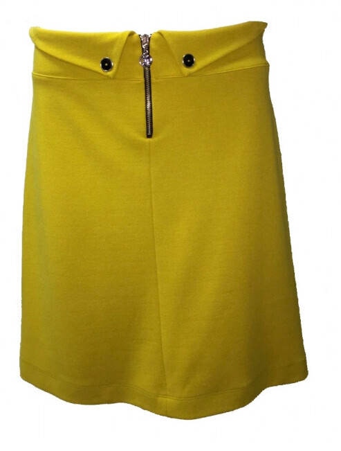 Maloka: Inverted Waist Zip Flare Skirt