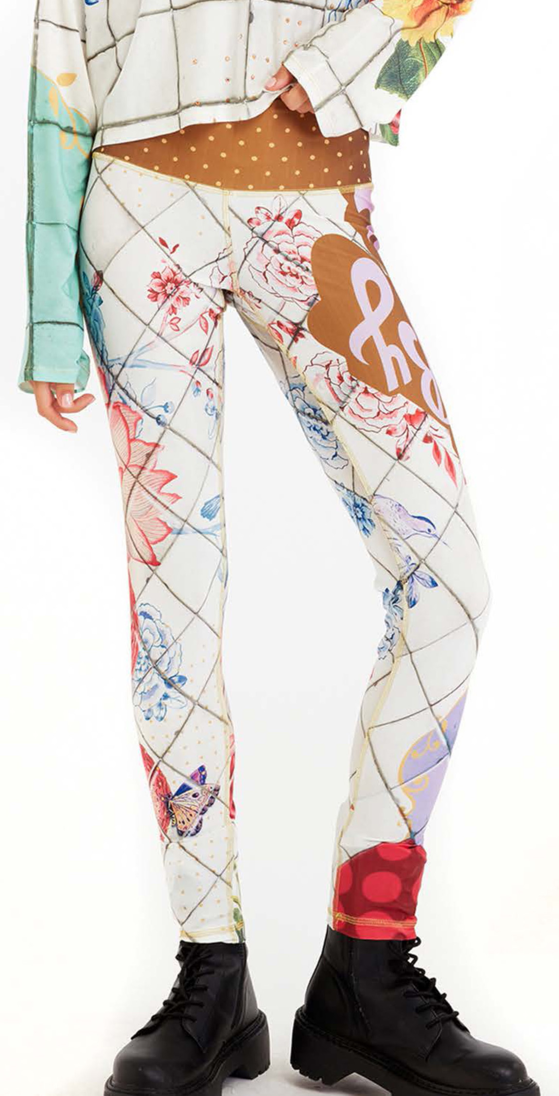 IPNG: Ocean Washed Tiled Illusion Leggings