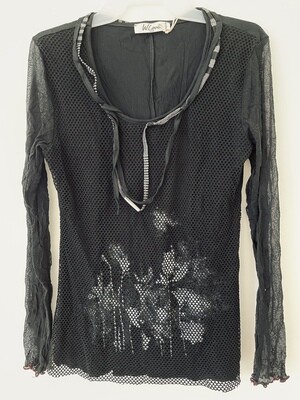 We Love Collection Paris: Winter Rose Crinkle Asymmetrical Top