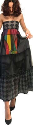 IPNG: Art Is My Body In Rhythm Flared Maxi Skirt/Dress (Ships Immed!)