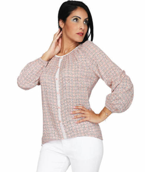 S&#39;Quise Paris: Puff Sleeve Sleek Top