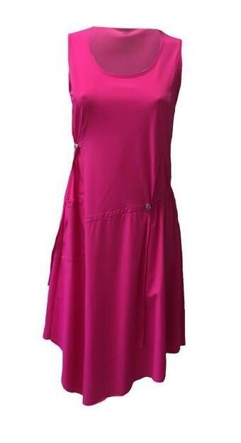 Maloka: Asymmetrical Pull Tie Waist Sundress