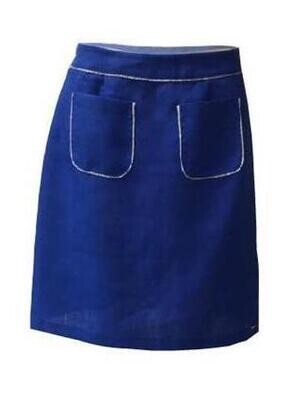 Maloka: Two-Pocket Outlined Linen Skirt (More Colors!)