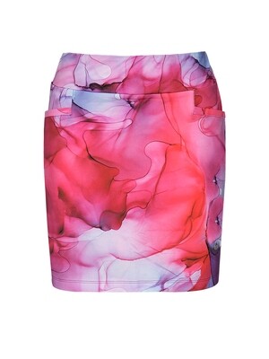 Golf Club Dolcezza: Red Purple Pink Comfort Art Skort (Skirt with Shorts!)
