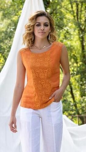 Maloka: Petals Linen Flared Top (More Colors!)