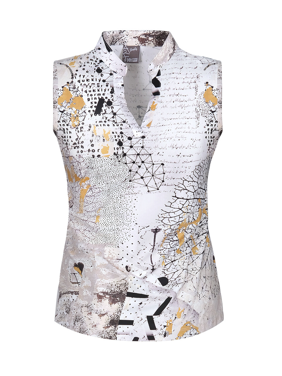 Golf Club Dolcezza: Hydrangea Comfort V Art Top SOLD OUT