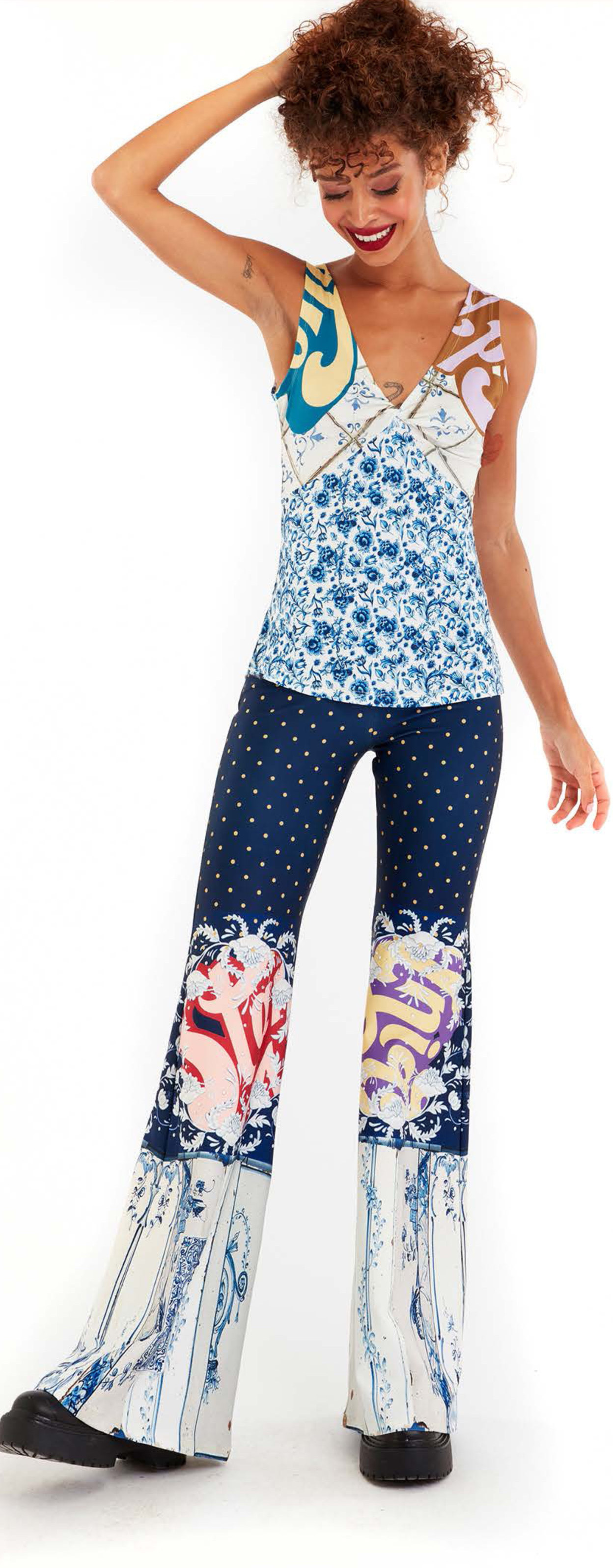 IPNG: Ocean Washed Tiled Illusion Pants IPNG_OWTP-104