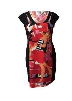Maloka: On The Runway Color Block Art Dress