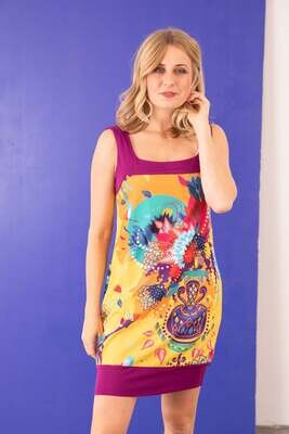 Anatopik: Colors Of My Genie Lamp Flared Dress/ Tunic (Also comes in Hot Air Balloon  Pattern!)