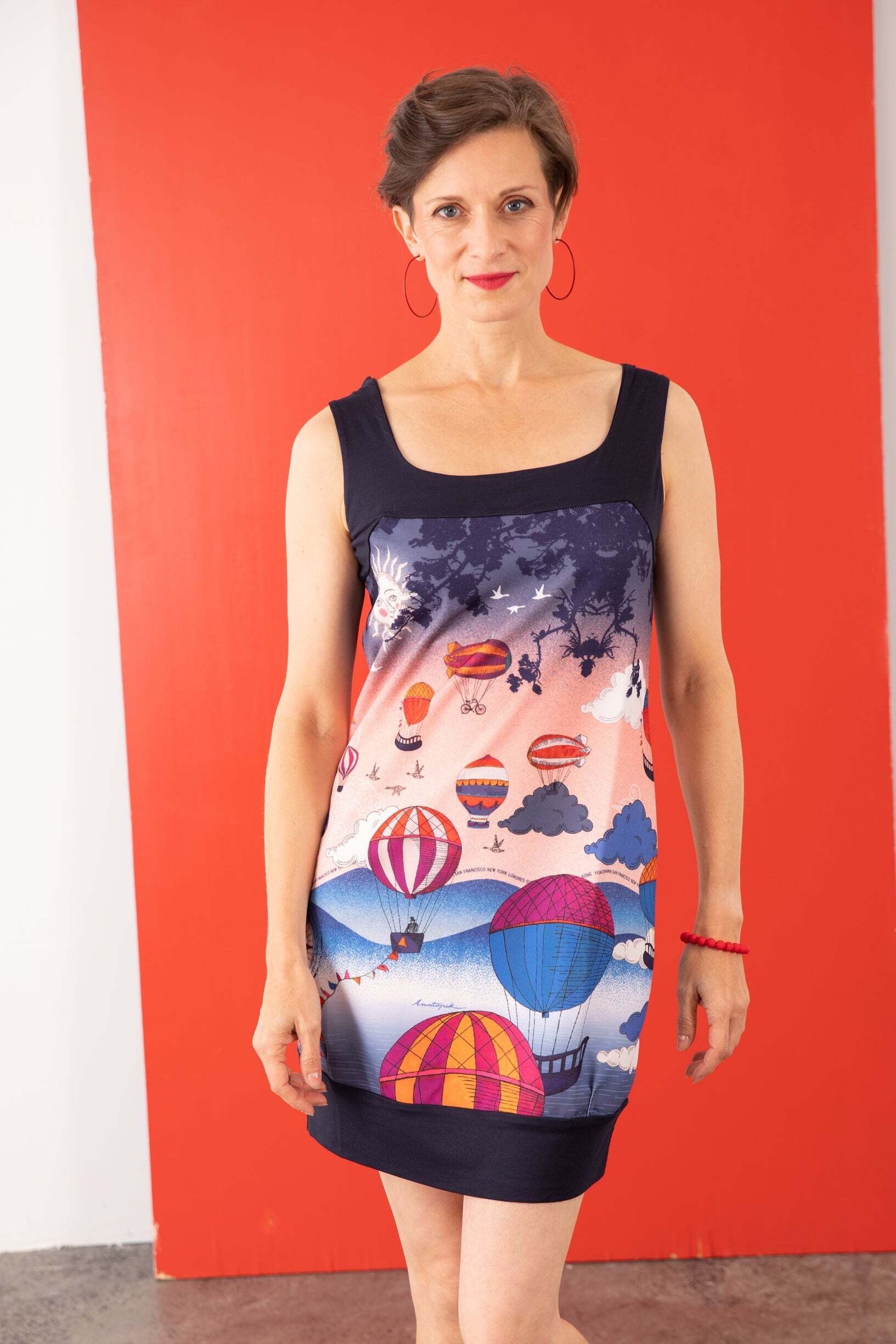 Anatopik: Colors Of My Genie Lamp Flared Dress/ Tunic (Many Color Patterns!)