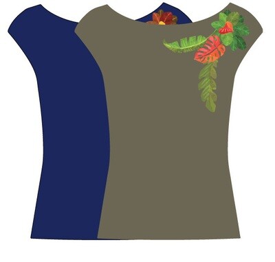 Paul Brial: Tropical Hearts Capped Sleeve T-Shirt