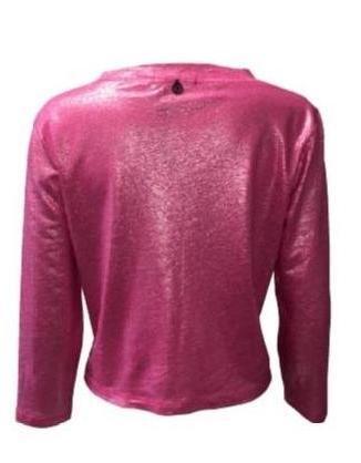 Maloka: Pink Gummy Linen Cardigan