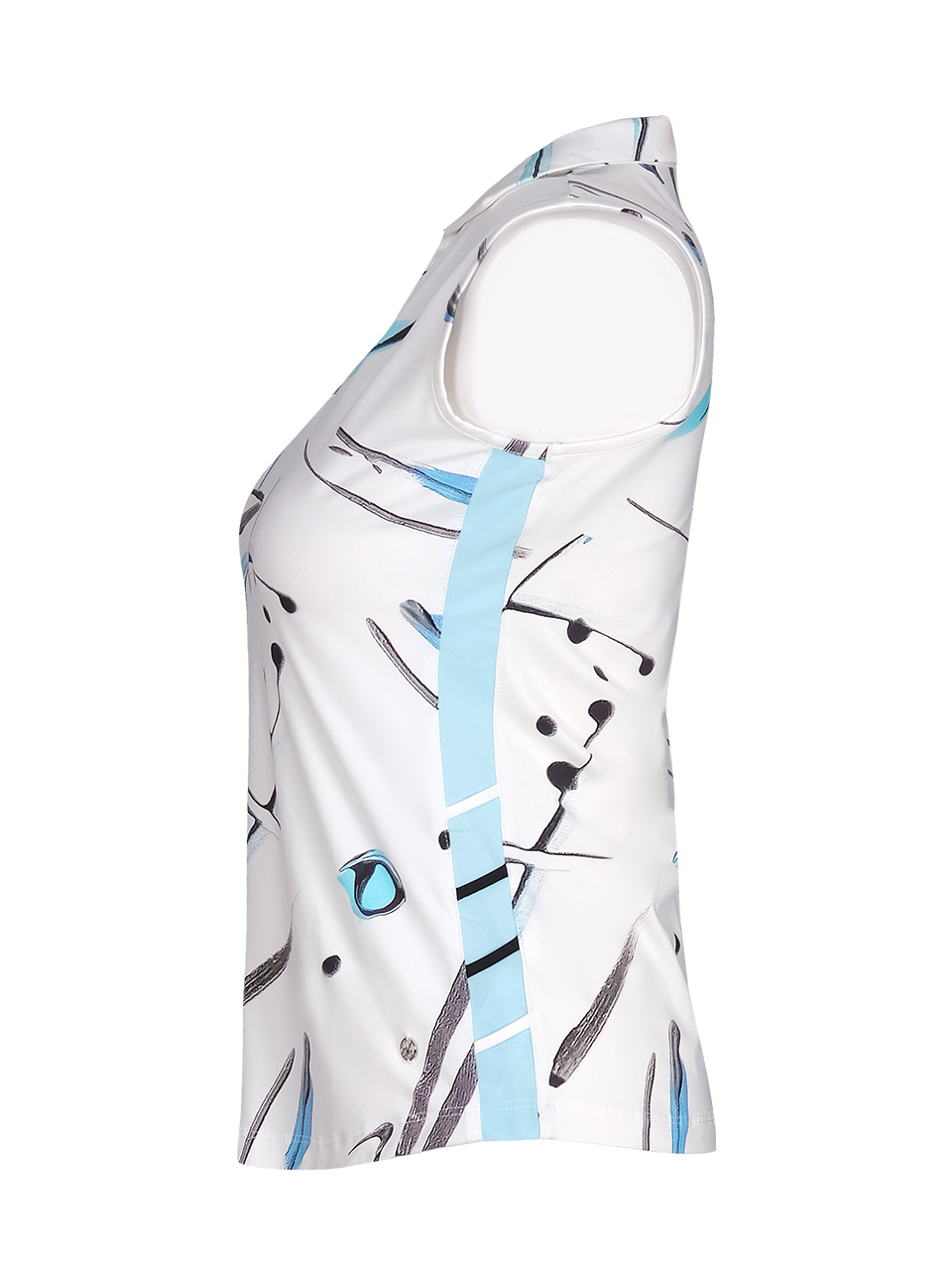 Golf Club Dolcezza: Thetys Abstract Art 4-Way Stretch Comfort Top (Ships Immed, 1 Left at a Special price!)