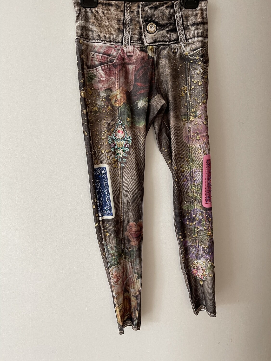 IPNG: Fortune In Flowerland Denim Illusion Legging (Some Ship Immed!)