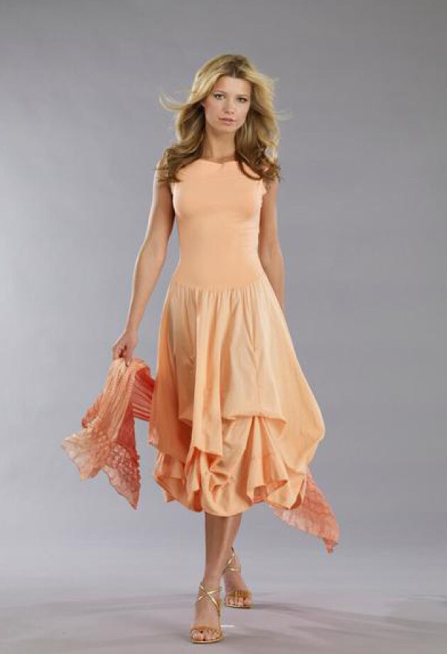 Luna Luz: Sleeveless Tied and Dyed Dress (Ships Immed in Khaki!)