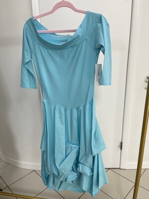 Luna Luz: Tied &amp; Dyed Off The Shoulder Godet Dress