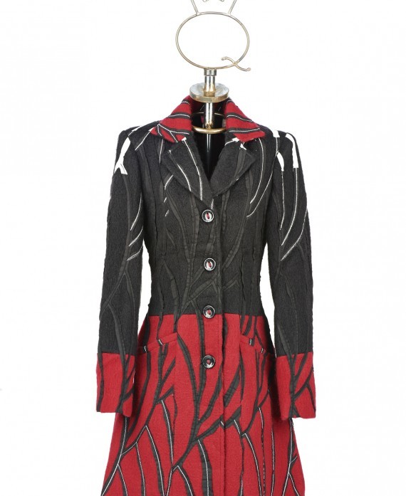 Save The Queen Italy: Wool Rose Garden Giacca Coat (1 Left!) STQ_2068_N2