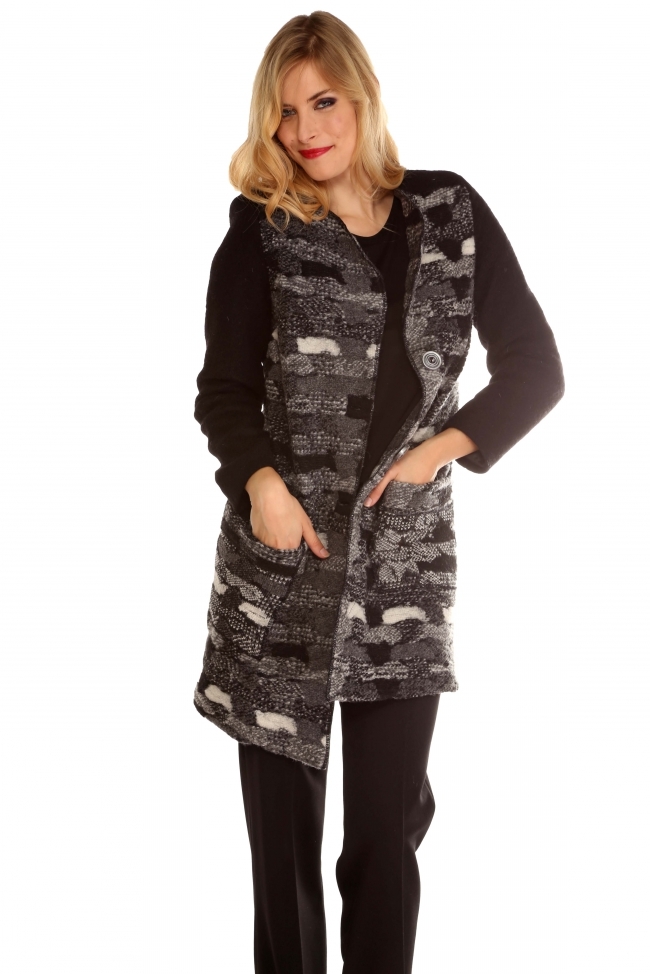 Me Paris: Shades Of Grey Wool Coat SOLD OUT