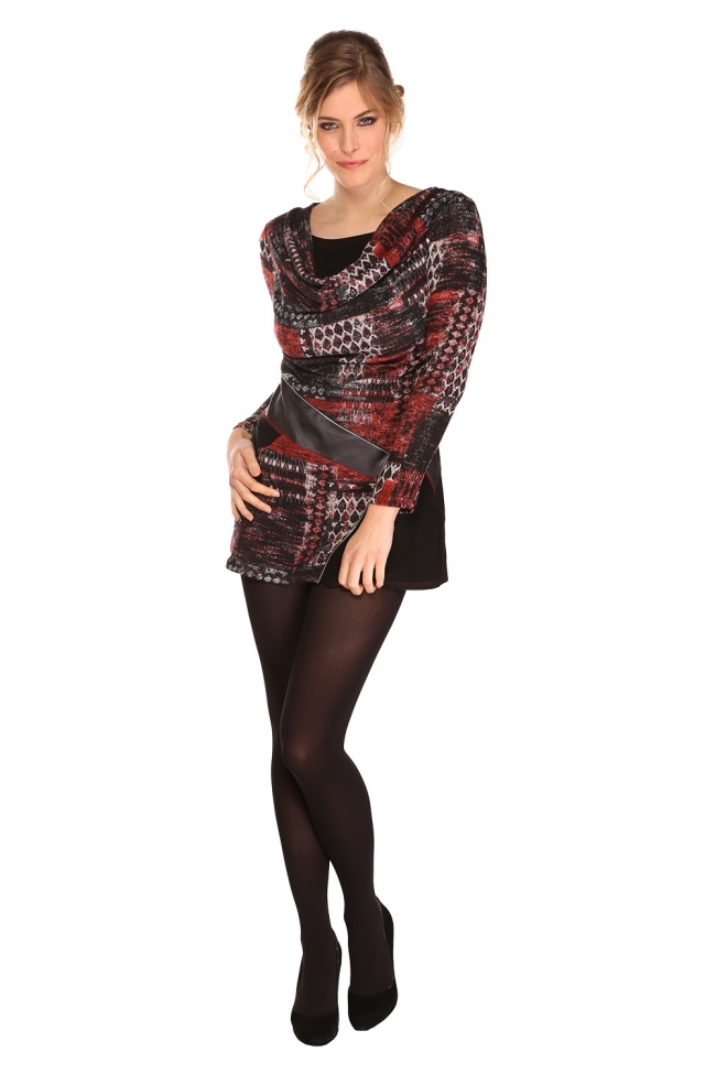 Me Paris: Leather Patched Look Tunic SOLD OUT