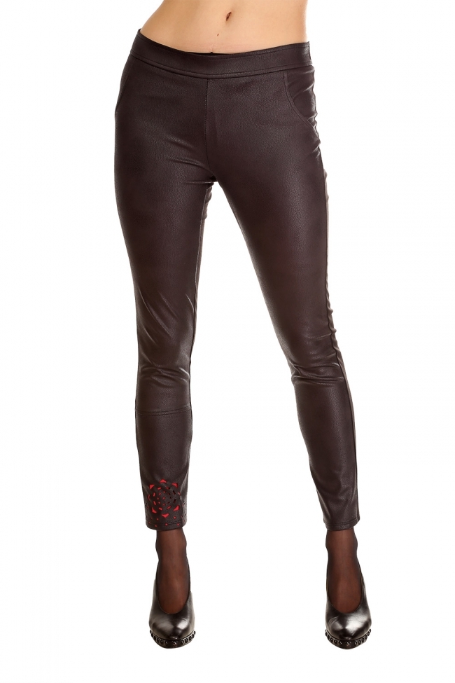 Me Paris: Little Leather Rose Pant SOLD OUT