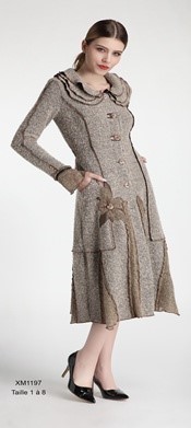 L33 Paris: Mocha Rose  Sweater Coat/Dress SOLD OUT