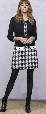 Maloka: Damier Tweed Pocket Dress