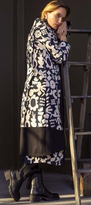 G!oze: Cookie Crumbs Abstract Art Coat