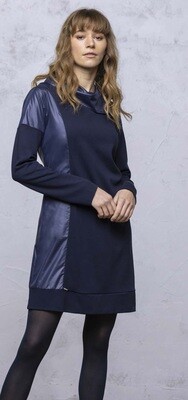 Maloka: Milano Jersey Patch Sweatshirt Dress