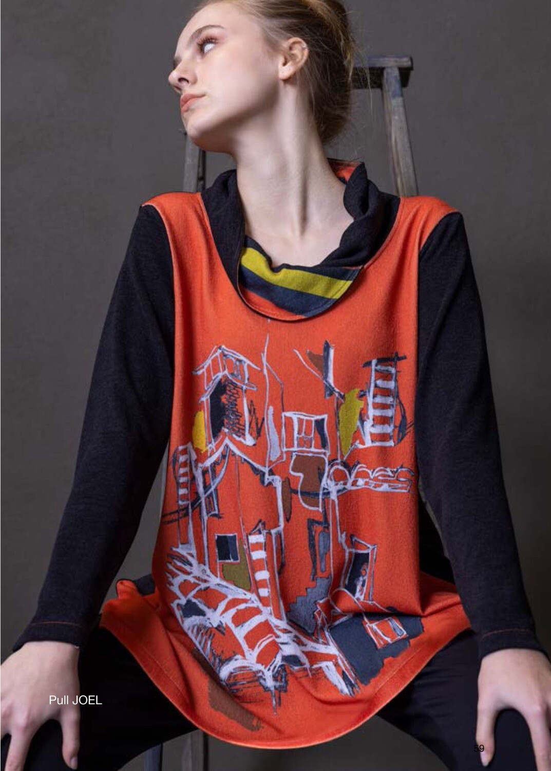 G!oze: The Village Voyage Abstract Art Sweater