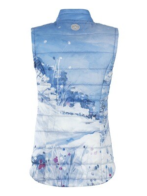 Simply Art Dolcezza: Snowfall Abstract Art Pocket Zip Vest
