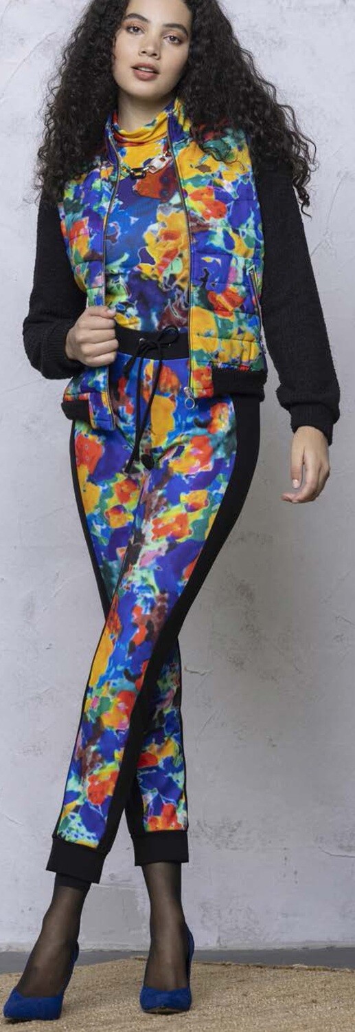 Maloka: Carried Away In Color Block Comfy Pants