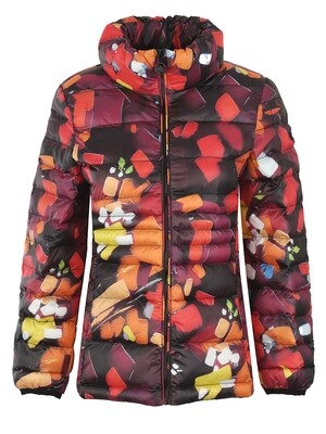 Simply Art Dolcezza: Insolite Abstract Art Short Puffer Jacket (1 Available at Special Price!)