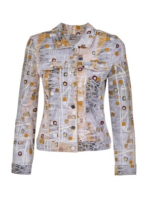 Simply Art Dolcezza: Images Of Gold Abstract Art Soft Denim Jacket