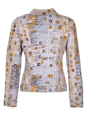 Simply Art Dolcezza: Images Of Gold Abstract Art Soft Denim Jacket