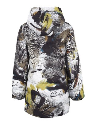 Simply Art Dolcezza: Safari Escape Abstract Art Hooded Coat