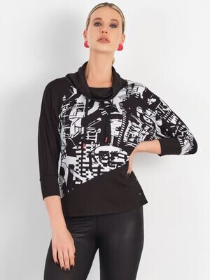 Simply Art Dolcezza: Matiere Urbaine  Abstract Art Pullover (1 Available at Special Price!)