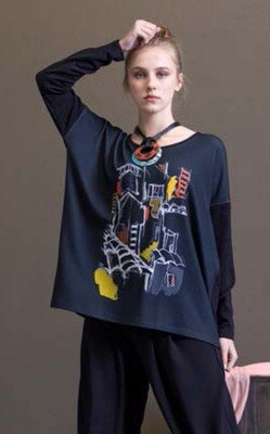 G!oze: The Village Voyage Contrast Art Sweater