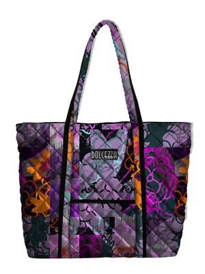 Simply Art Dolcezza: Digital Geometry Plush Mauve Tote Bag