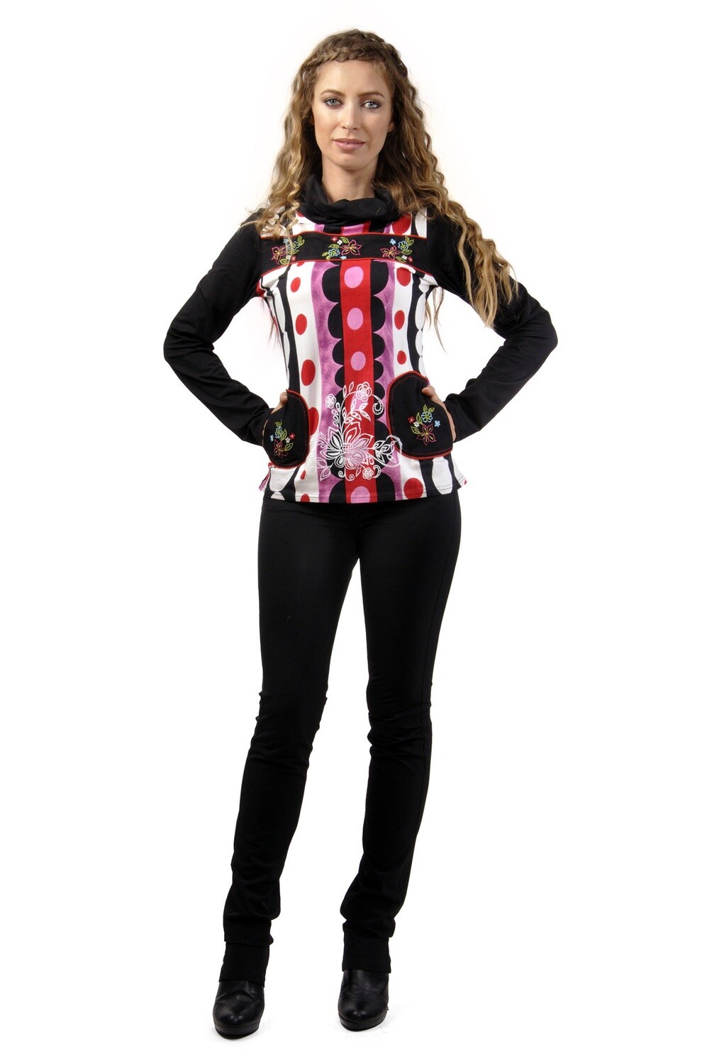 Savage Culture: Pink Red Bubbles Natacha Sweater