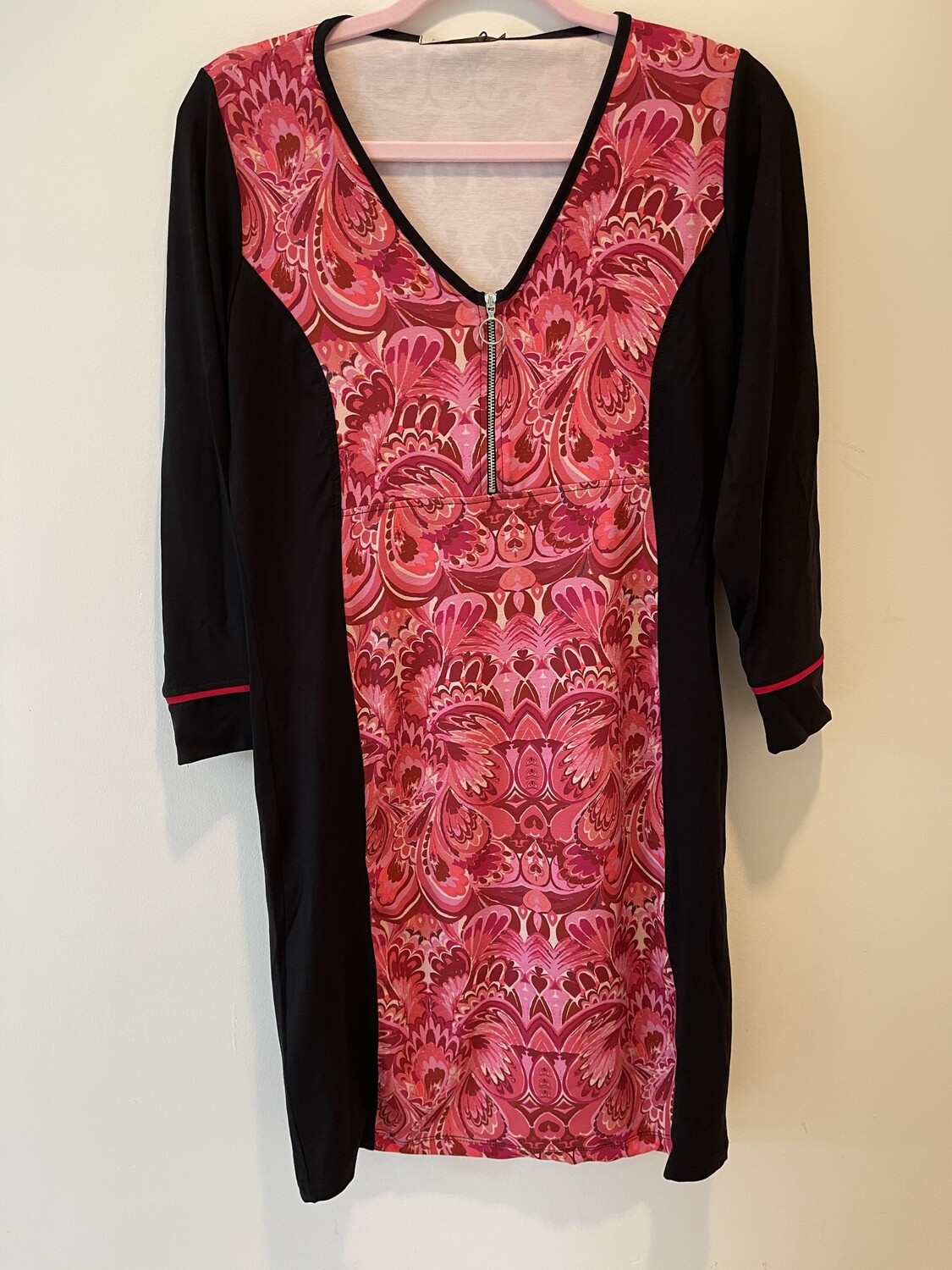 Maloka: Life In Pink Abstract Art Dress/Tunic