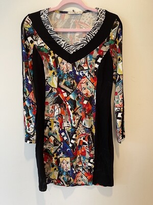 Maloka: The Many Faces Of Picasso Abstract Art  Contrast Dress