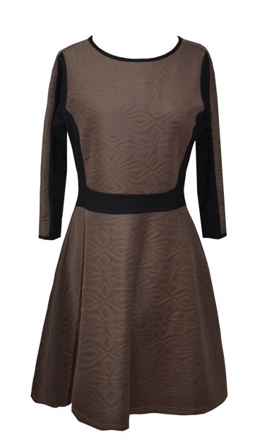 Maloka: Champagne Diamond Jacquard Dress (More Colors!)