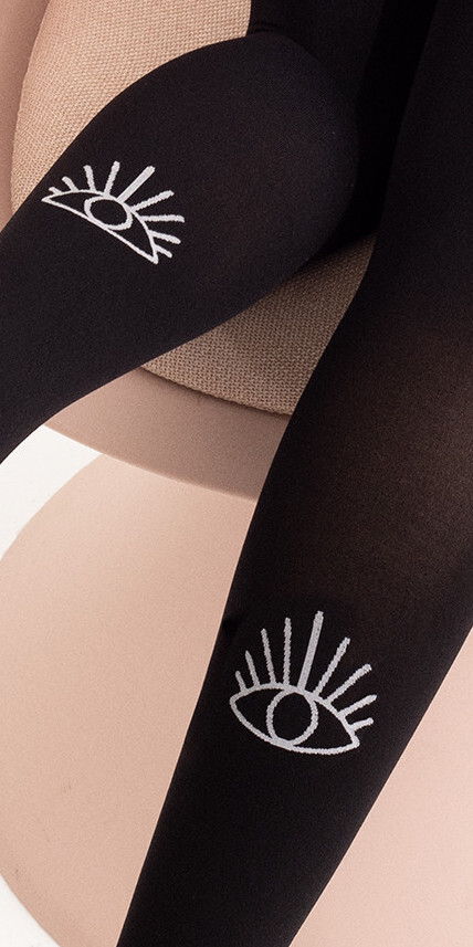 Fiore: Eyes On You Semi Opaque Tights - Wild Curves