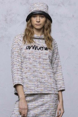 Maloka: Amore Tweed Flare Sweater