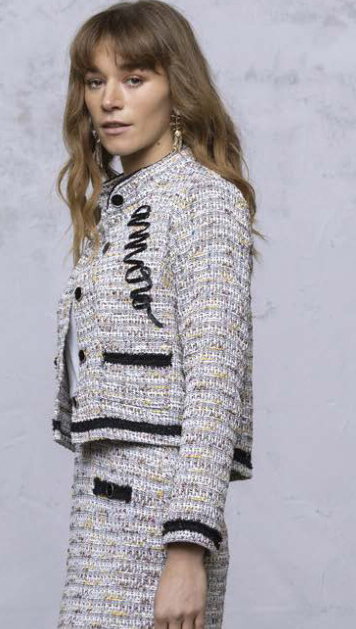 Maloka: Amore Embroidered Tweed Jacket